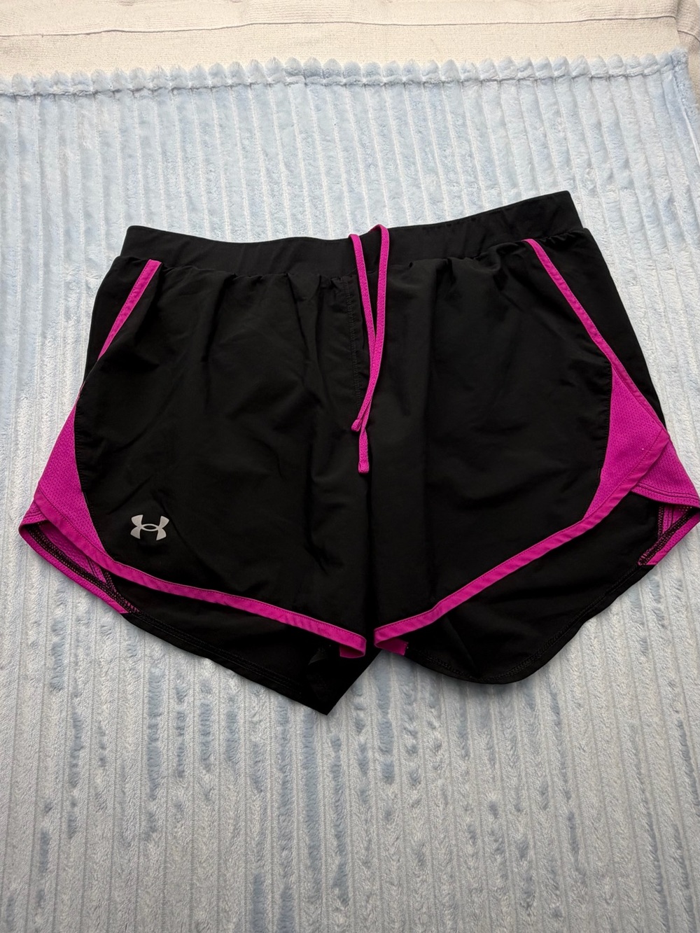 LG Women’s Black Athletic Shorts with Pink Trim
